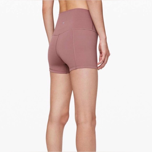 lululemon athletica Pants - Lululemon Align High Rise 4” Bike Short Red Dust
